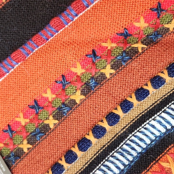 Made in Peru 100% Baby Alpaca Multicolor Poncho - Picture 8 of 14